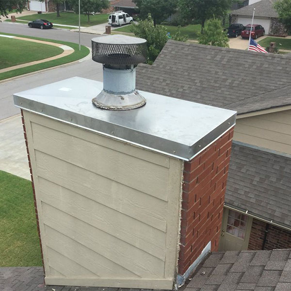 Chimney Chase Cover Replacement & Install - Tulsa OK - C&C Chimney