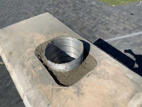 top view of chimney