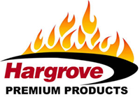 Hargrove Gas Logs Logo with fire shooting out the top